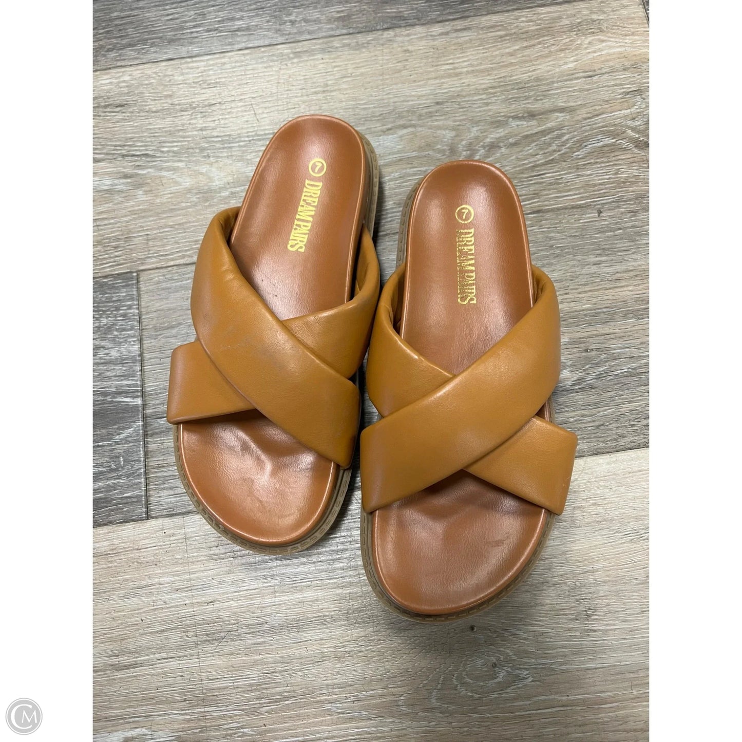 Sandals Flats By Dream Pairs In Brown, Size: 7