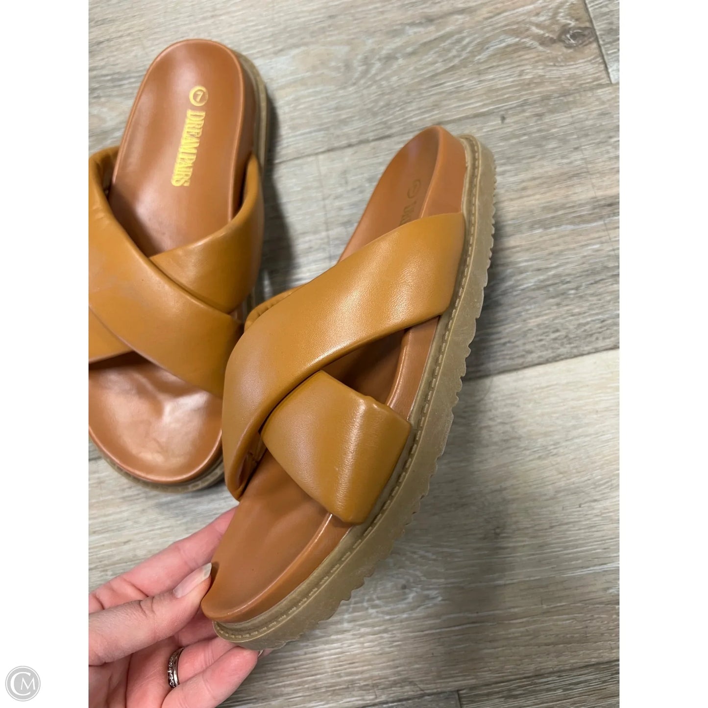 Sandals Flats By Dream Pairs In Brown, Size: 7