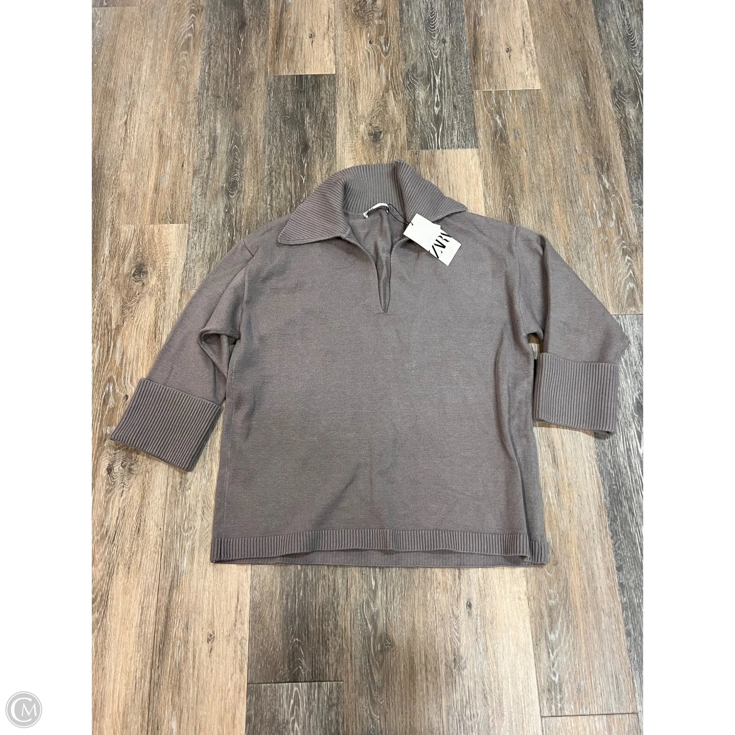 Sweater By Zara In Grey, Size: S