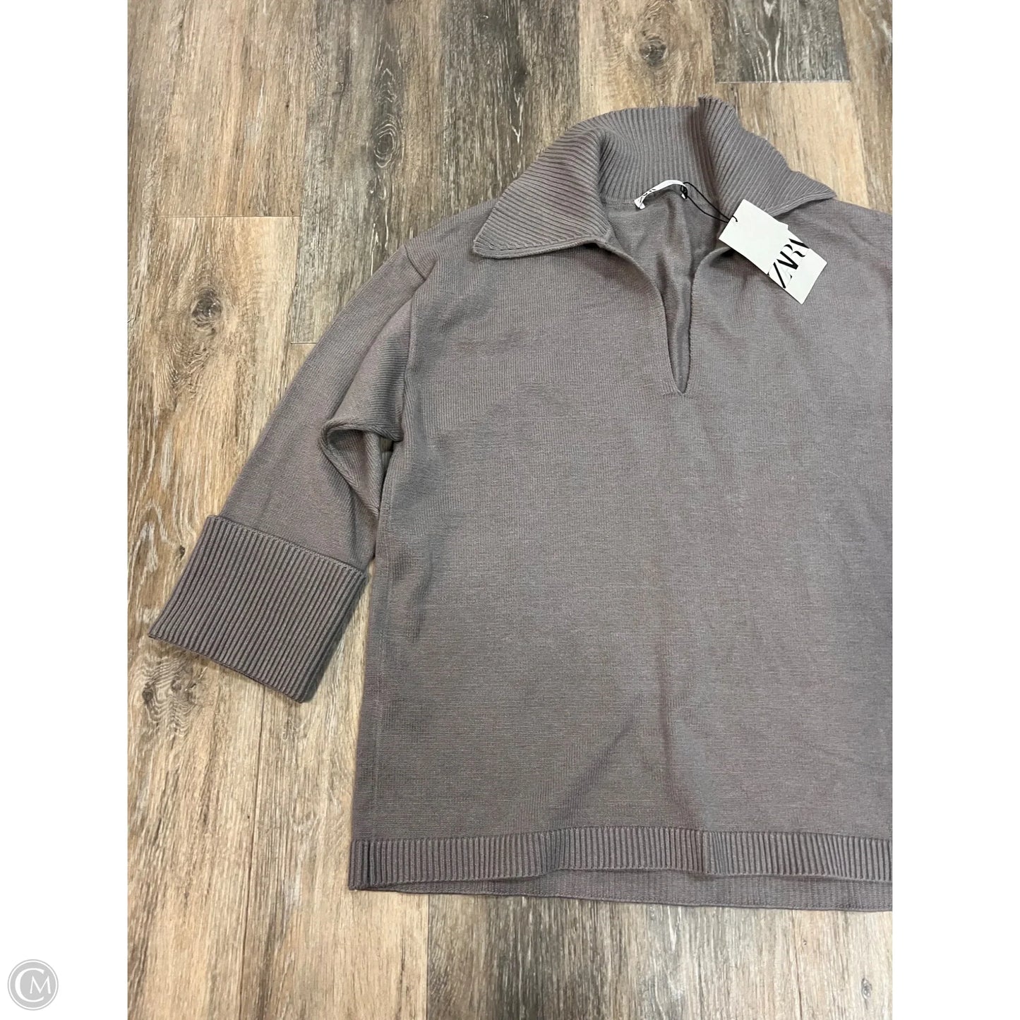 Sweater By Zara In Grey, Size: S