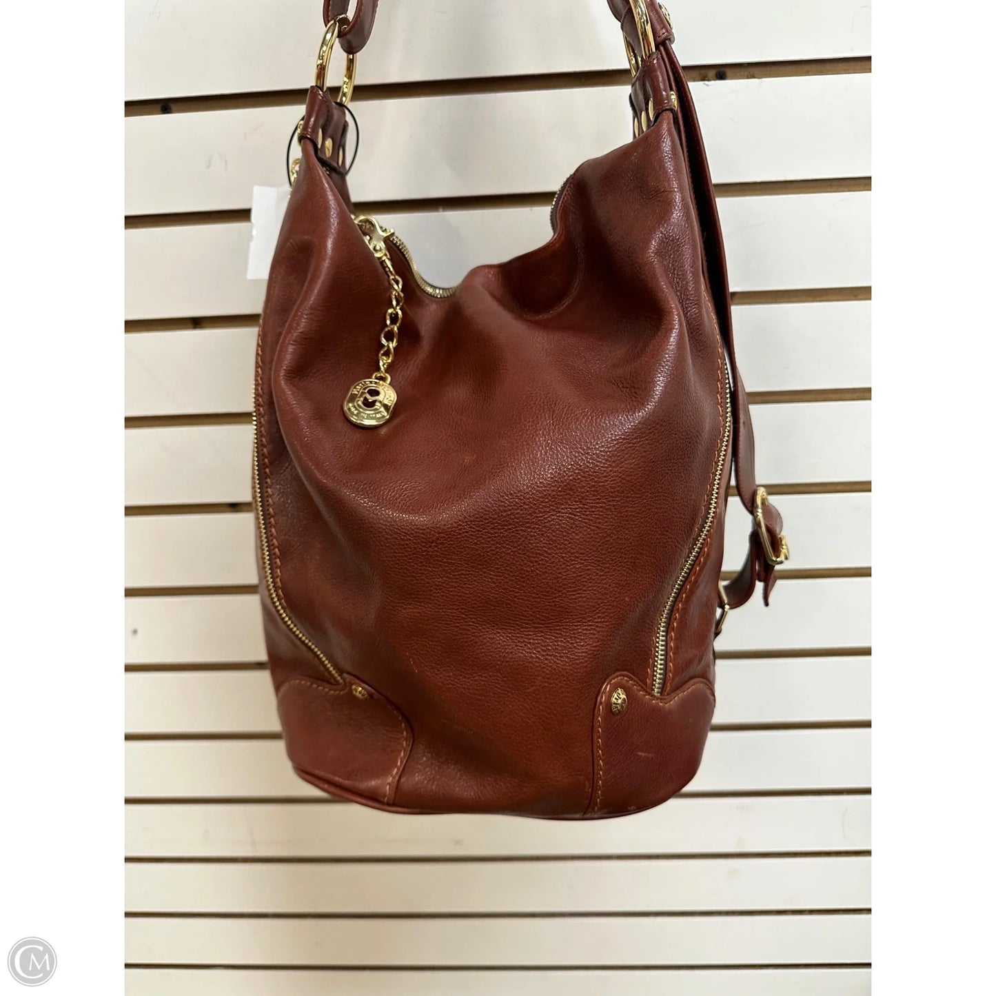 Handbag Leather By Marino Orlandi, Size: Large