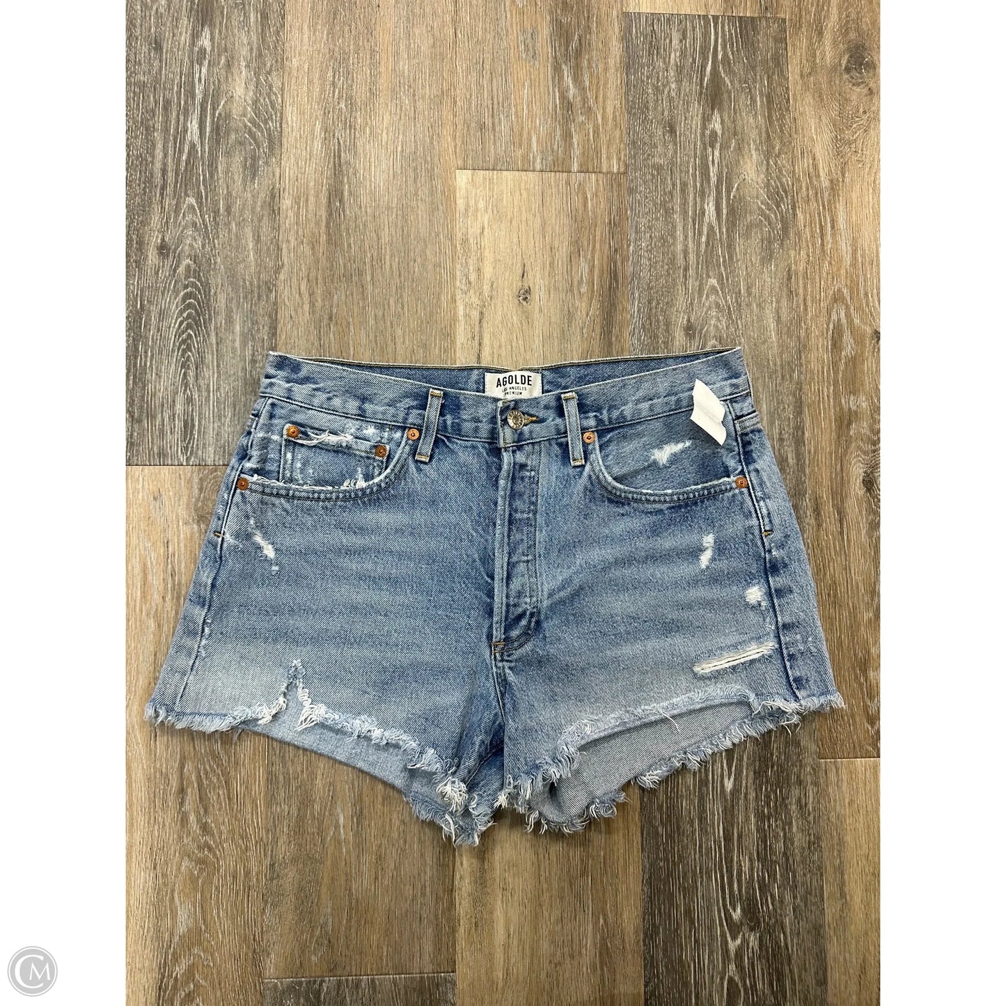 Shorts By Agolde In Blue Denim, Size: 8/29