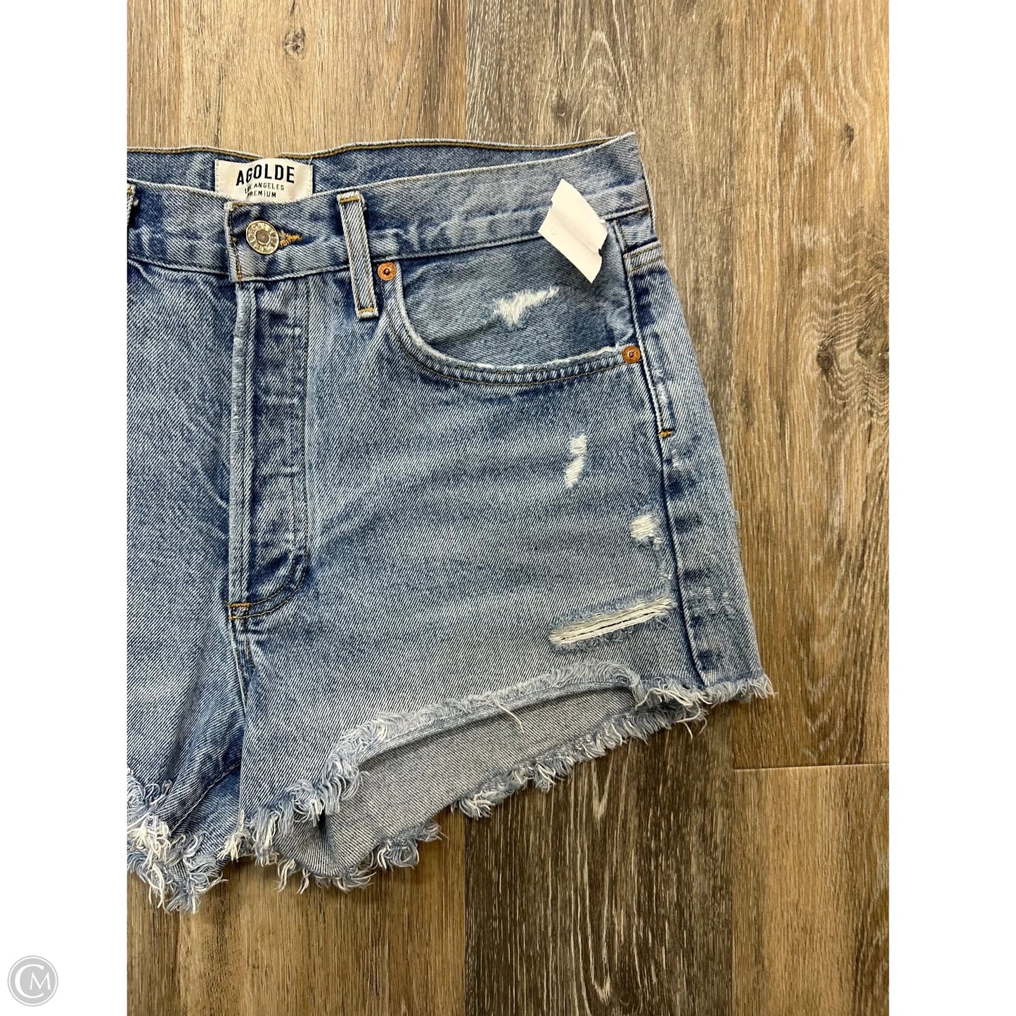 Shorts By Agolde In Blue Denim, Size: 8/29