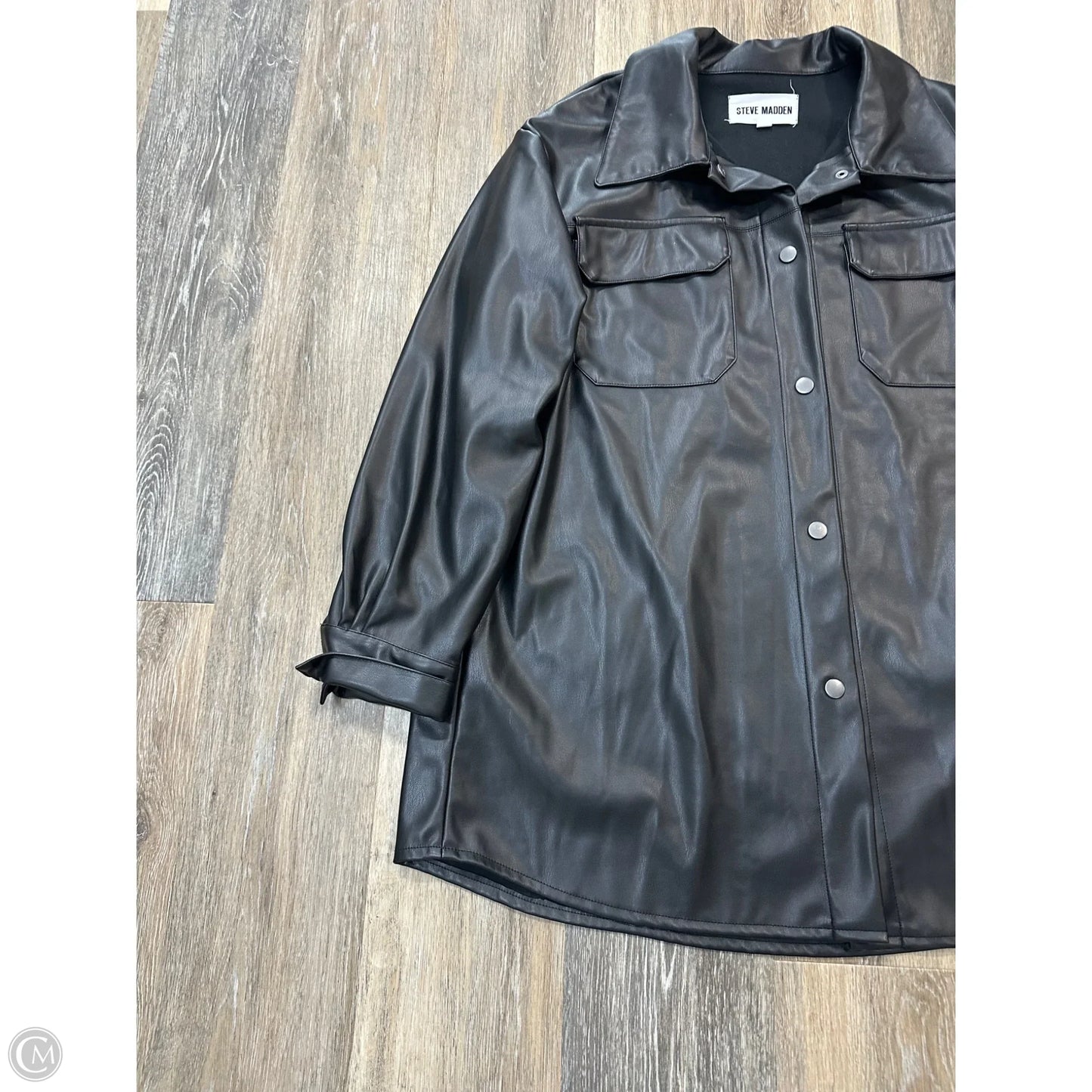 Jacket By Steve Madden In Black, Size: L