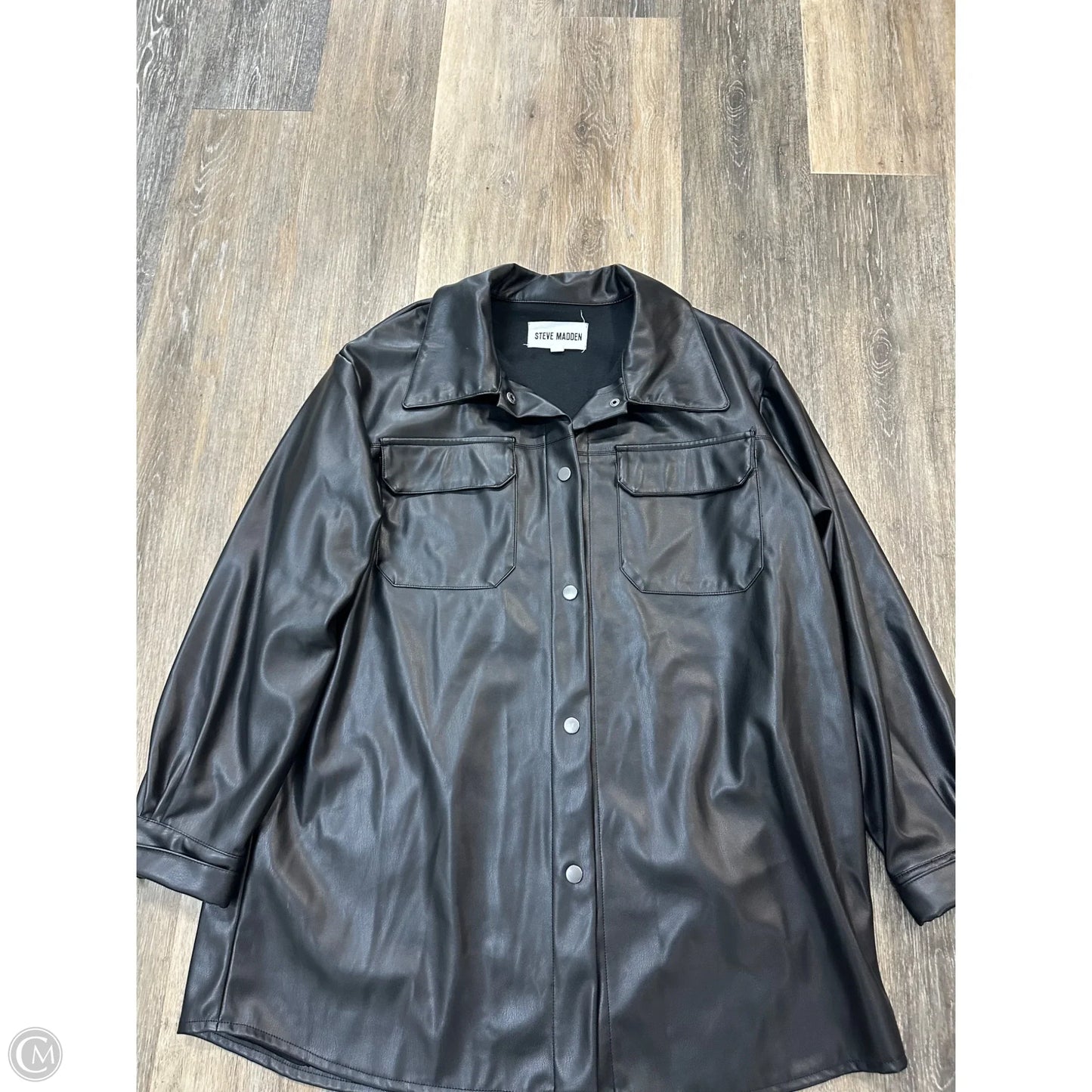 Jacket By Steve Madden In Black, Size: L