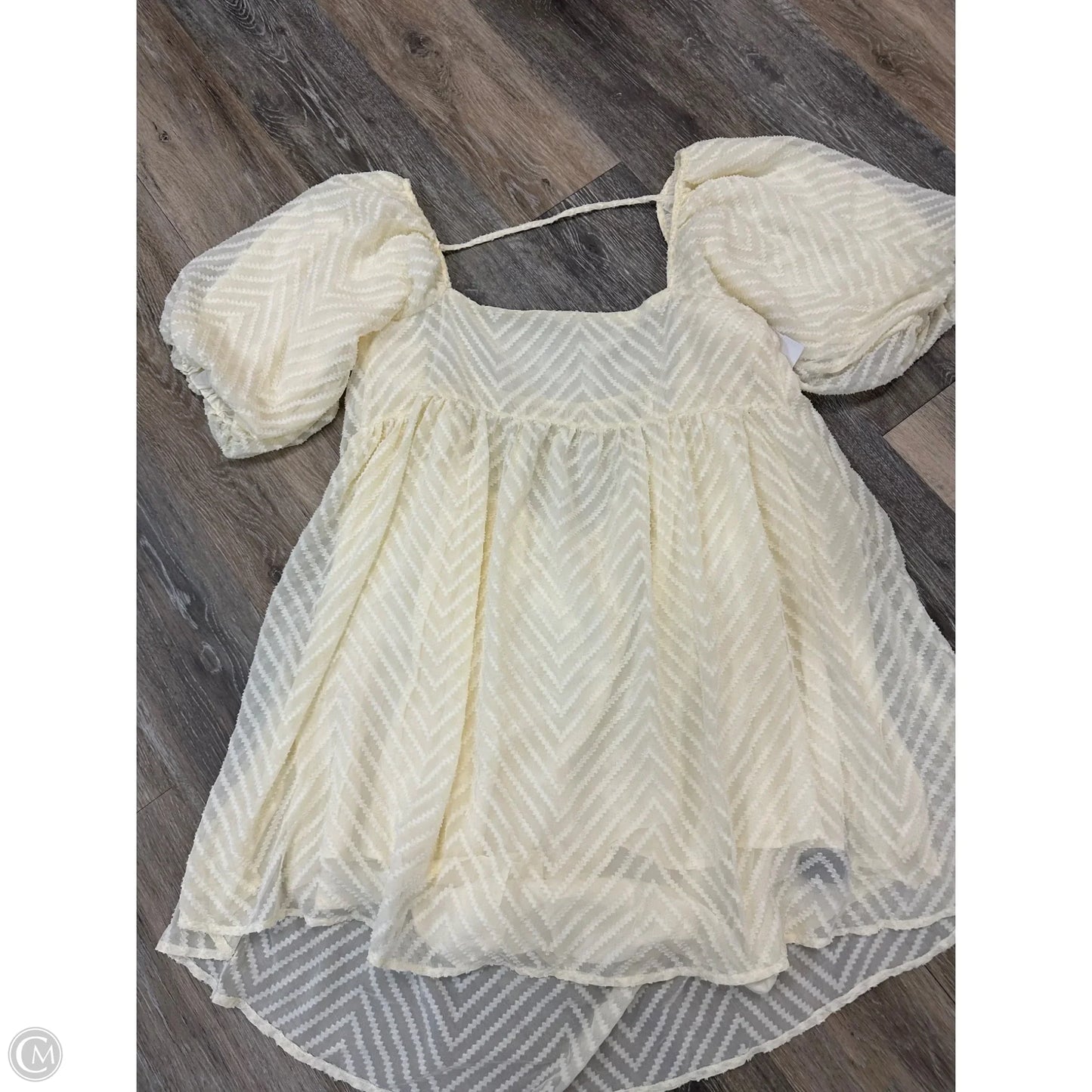 Dress Casual Short By By Together In Cream, Size: M