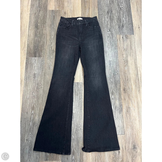 Jeans Boot Cut By Good American In Black Denim, Size: 2/26