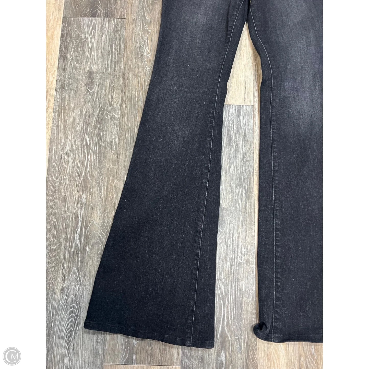 Jeans Boot Cut By Good American In Black Denim, Size: 2/26