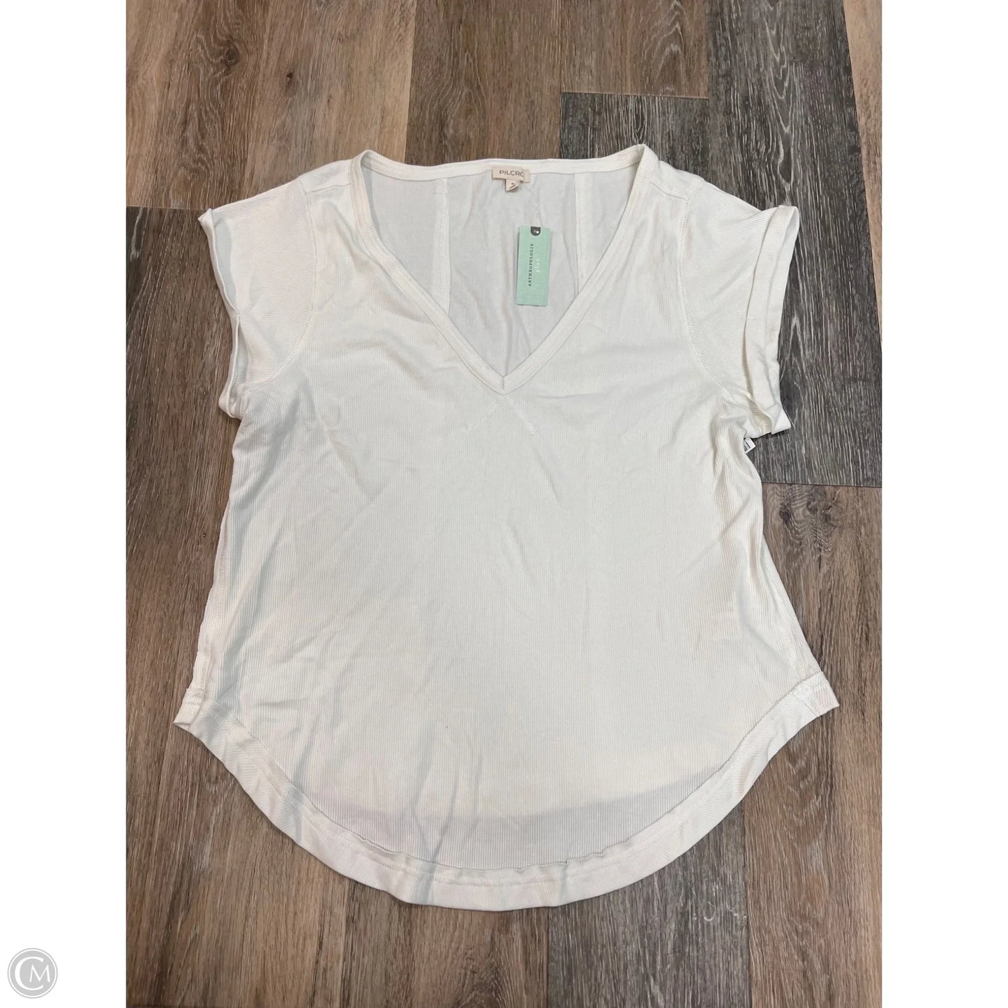 -Top Short Sleeve By Pilcro In White, Size: 1x