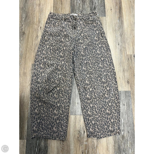 Jeans Wide Leg By Hidden In Animal Print, Size: 6
