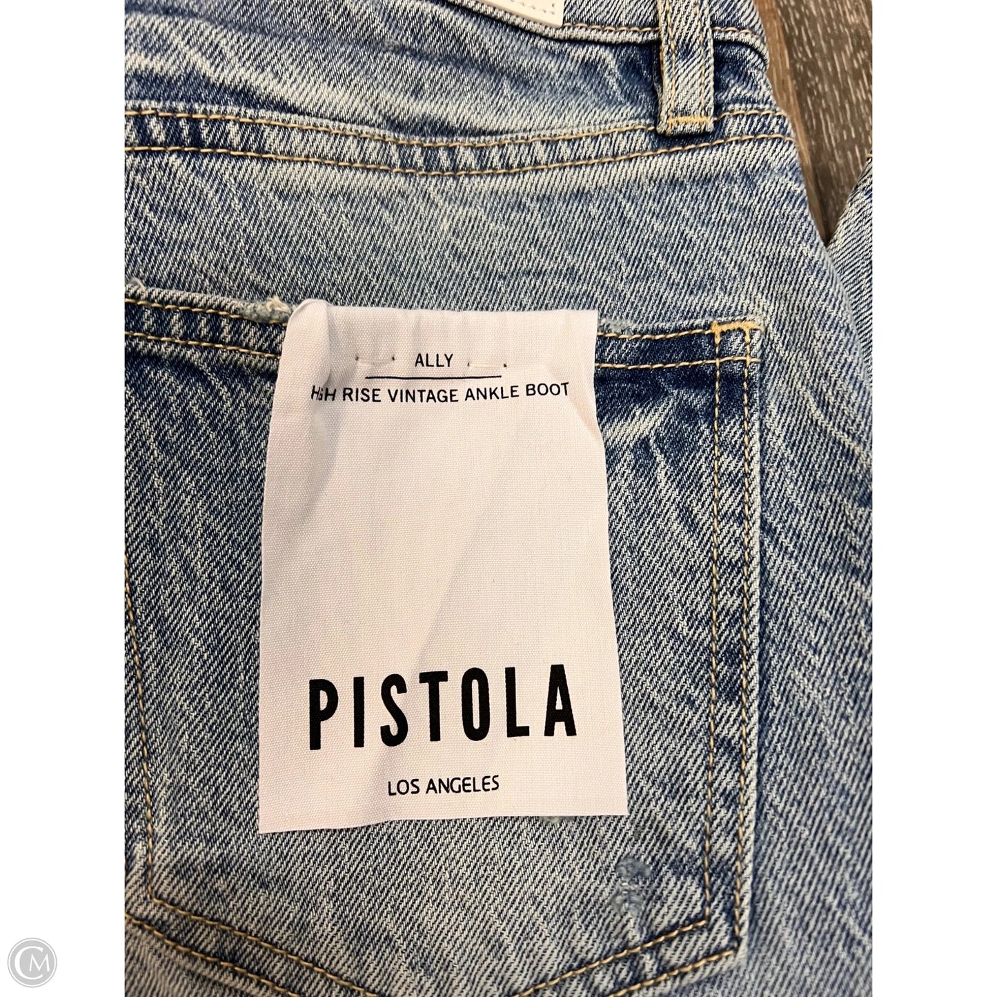Jeans Straight By Pistola In Blue Denim, Size: 1/25