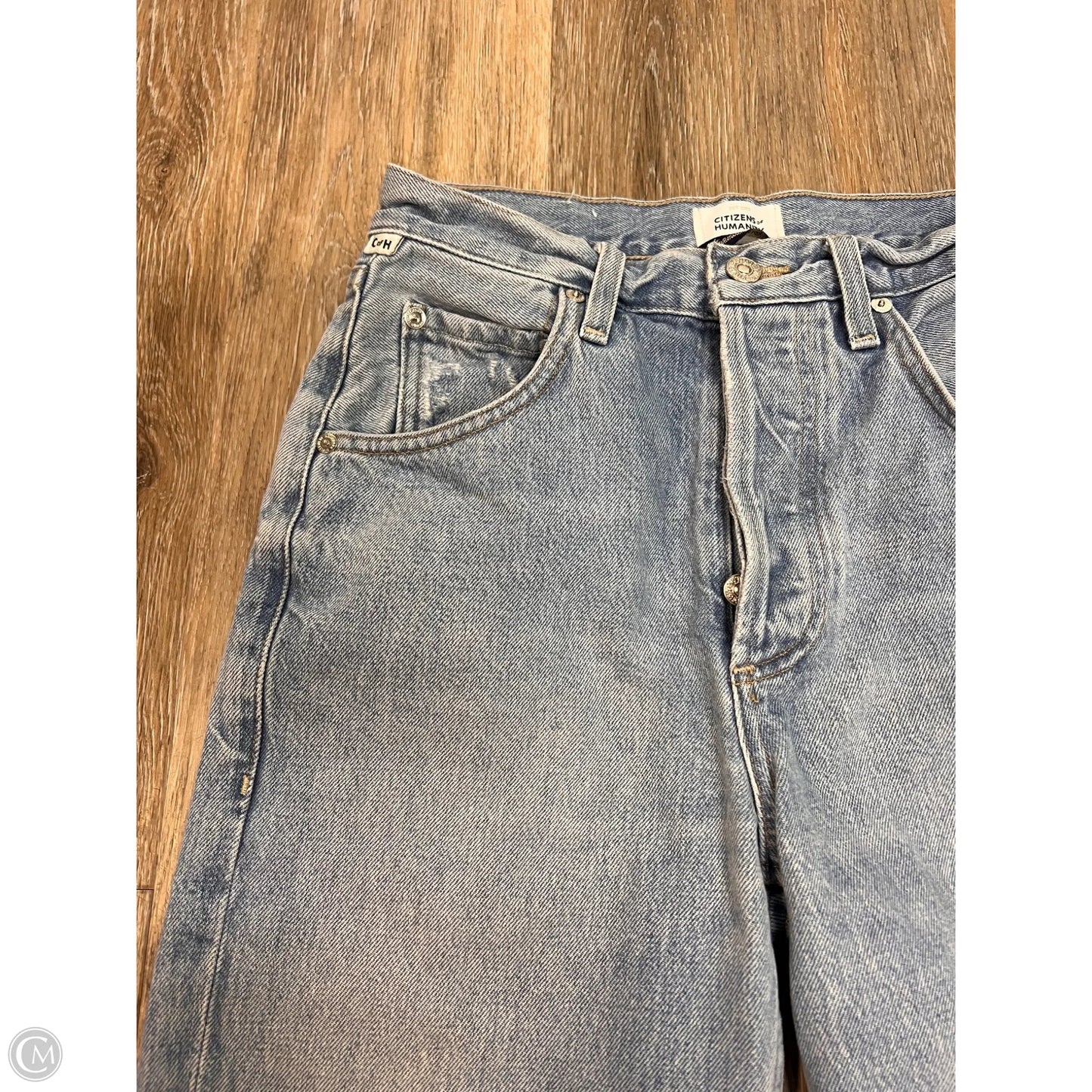 Jeans Straight By Citizens Of Humanity In Blue Denim, Size: 0/24