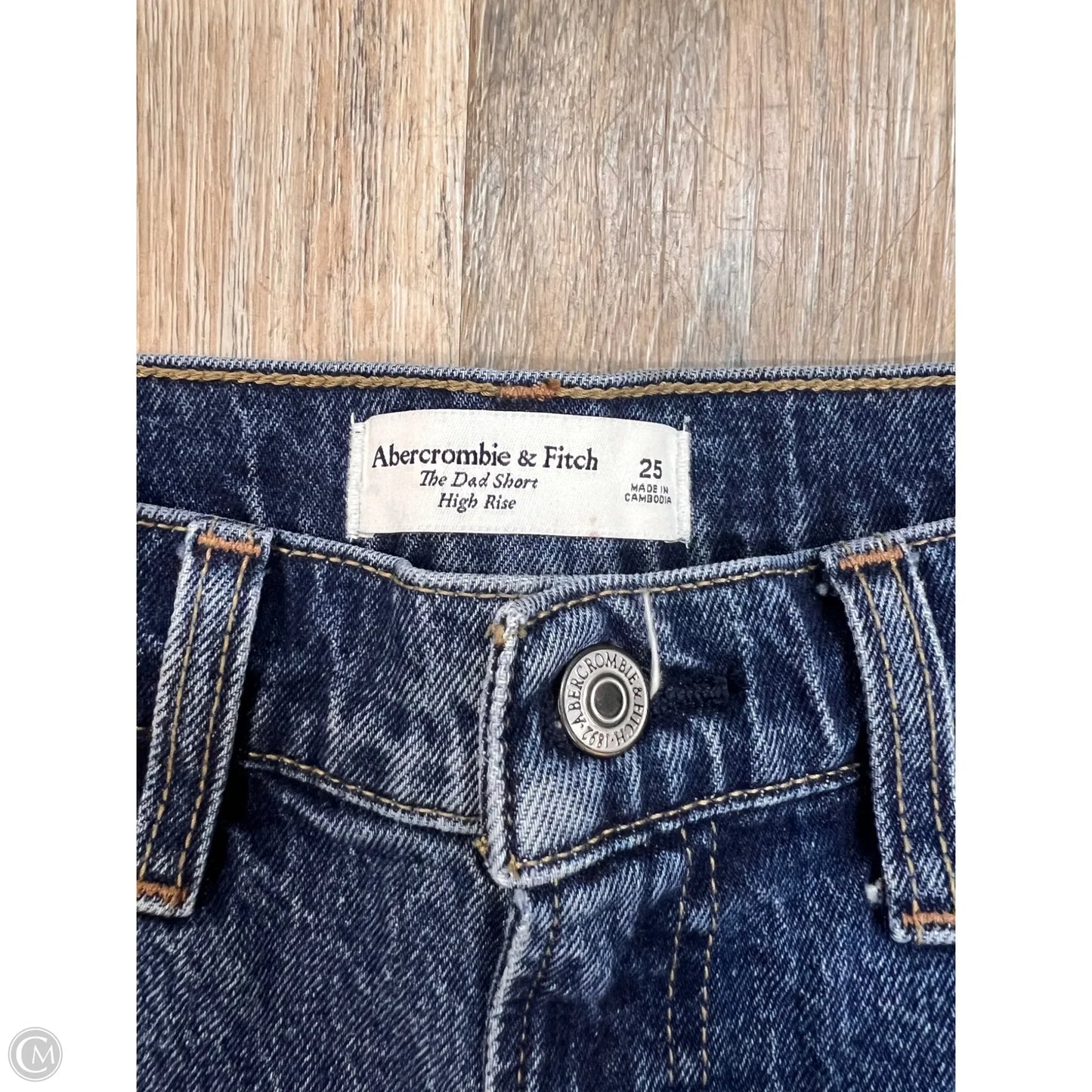 Shorts By Abercrombie And Fitch In Blue Denim, Size: 0