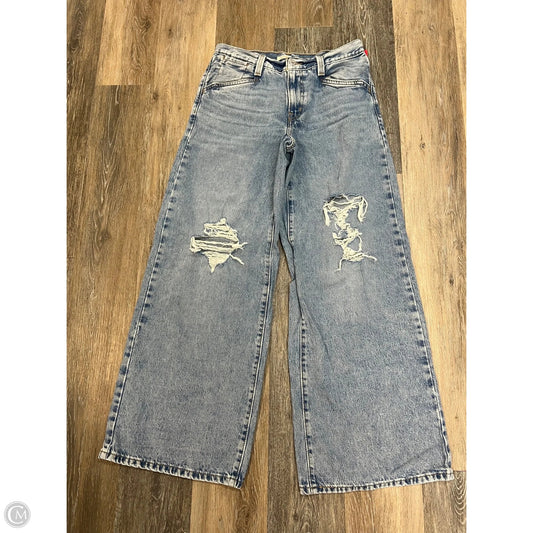 Jeans Straight By Levis In Blue Denim, Size: 4