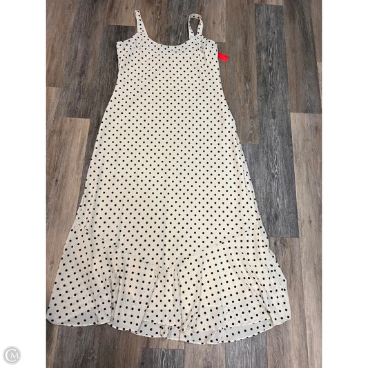 -Dress Party Long By Abercrombie And Fitch In Polkadot Pattern, Size: Xl