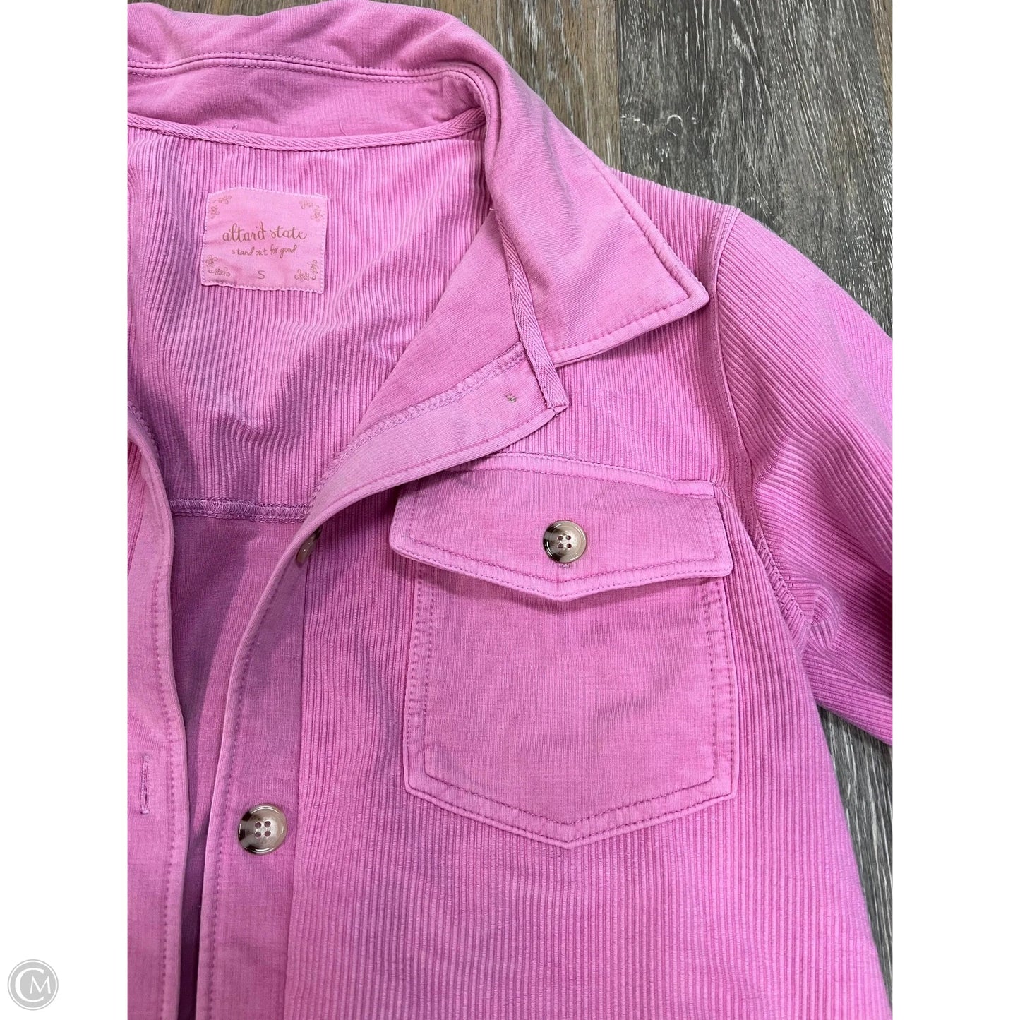 Jacket Shirt By Altard State In Pink, Size: S
