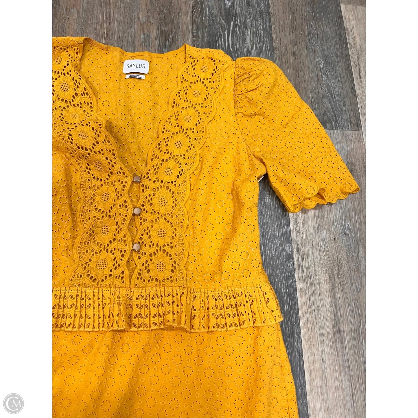 Dress Casual Maxi By Saylor In Yellow, Size: L