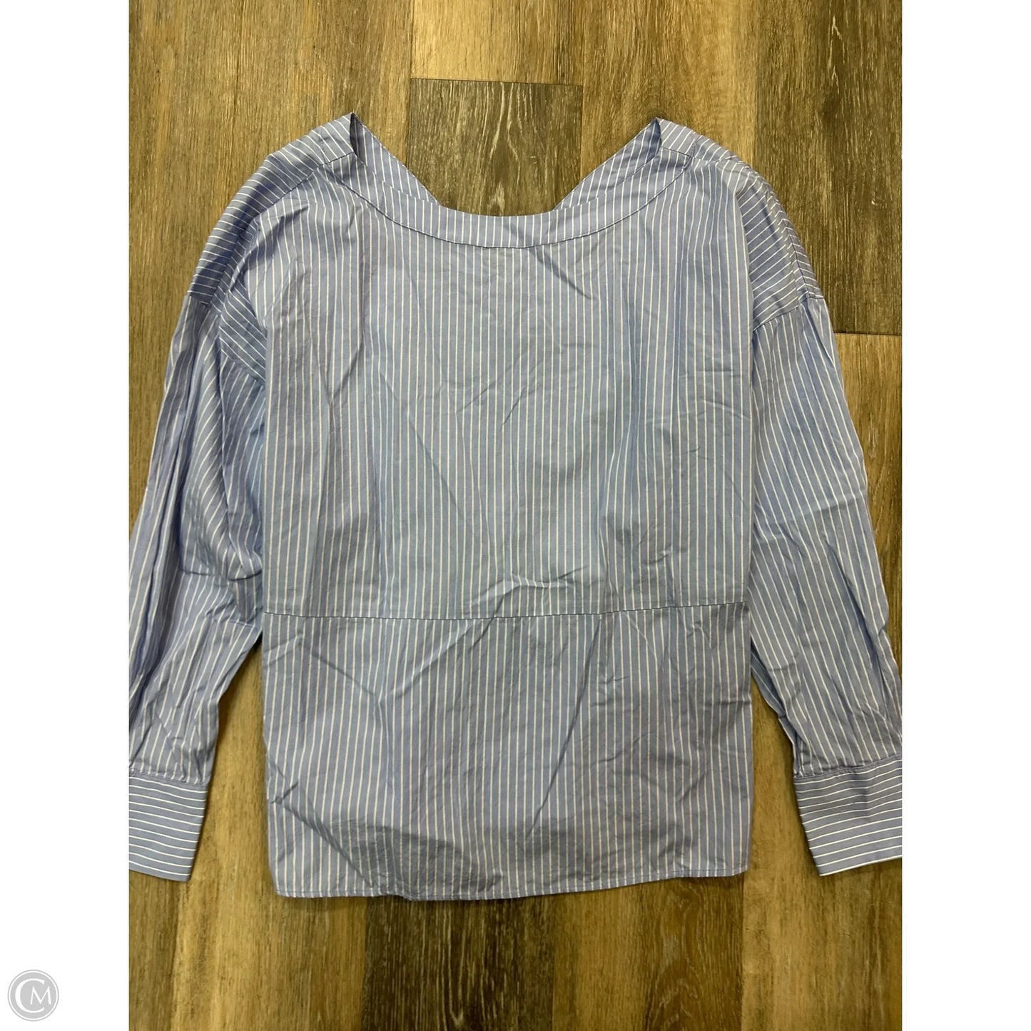 Blouse Long Sleeve By Anthropologie In Blue, Size: S
