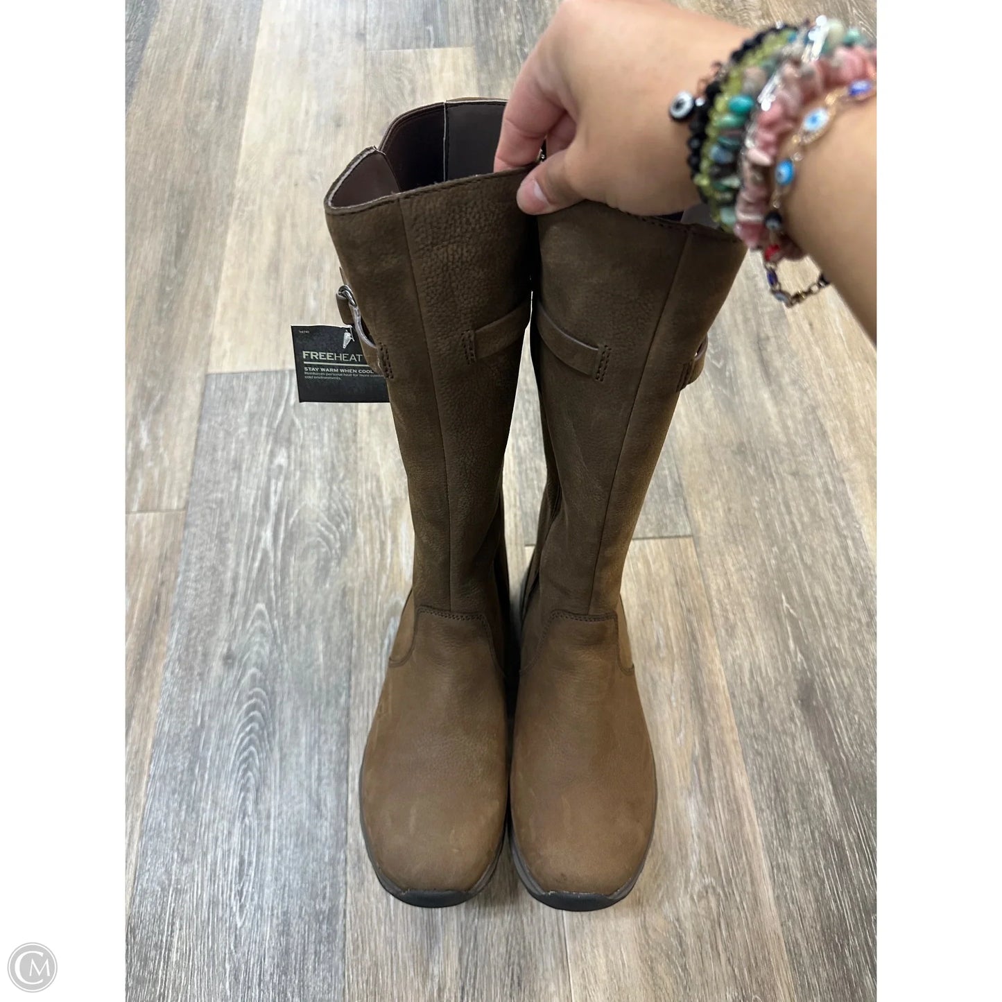 Boots Snow By Eddie Bauer In Tan, Size: 10