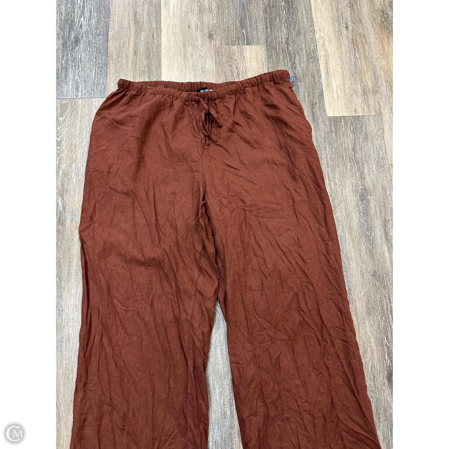 Pants Linen By Saint + Sofia In Orange, Size: 18