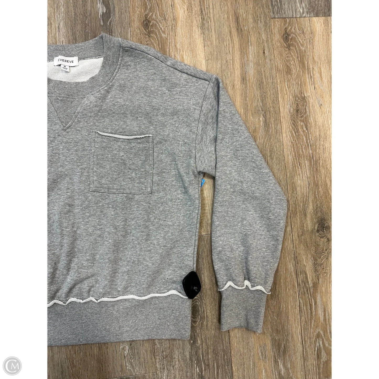 Sweatshirt Crewneck By Evereve In Grey, Size: M