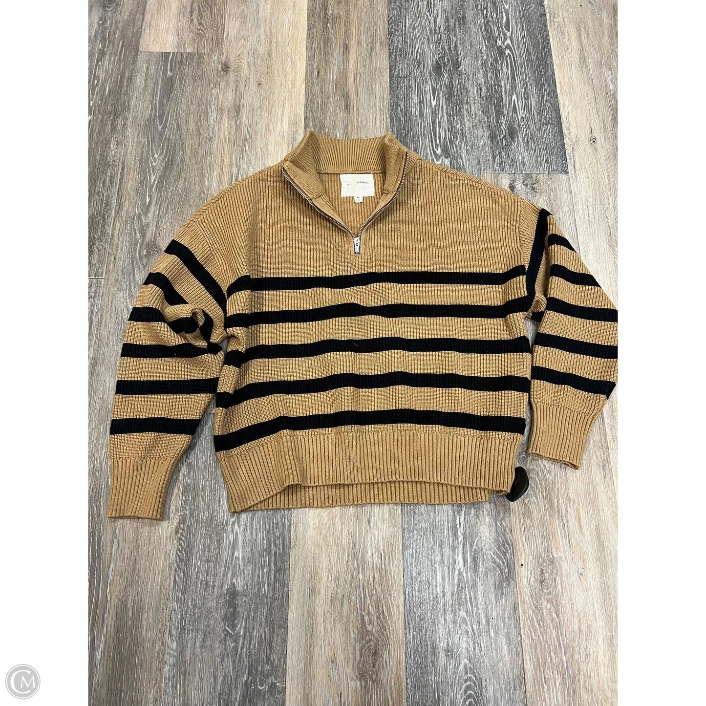 -Sweater By Thread And Supply In Tan, Size: M