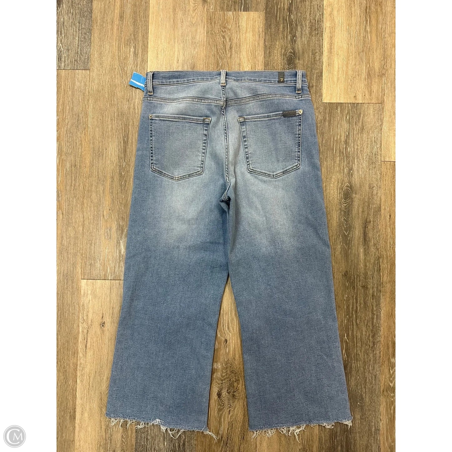 Jeans Straight By 7 For All Mankind In Blue Denim, Size: 12