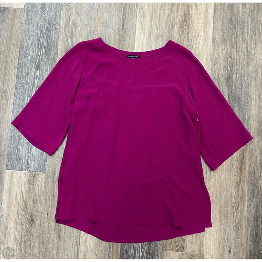 Blouse Long Sleeve By Eileen Fisher In Pink, Size: M