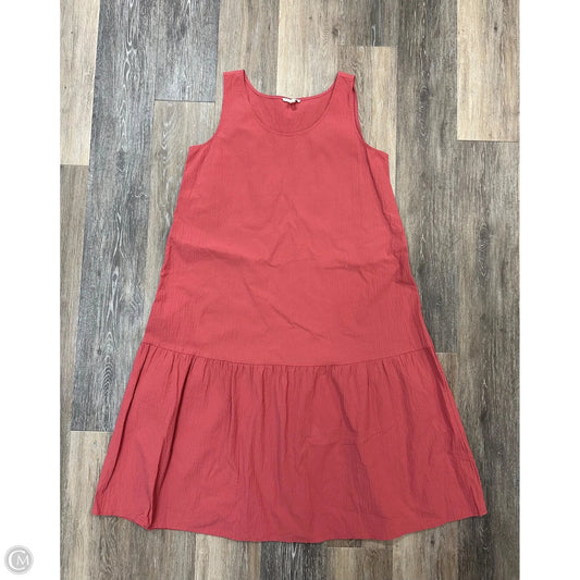 Dress Casual Maxi By Eileen Fisher In Coral, Size: M