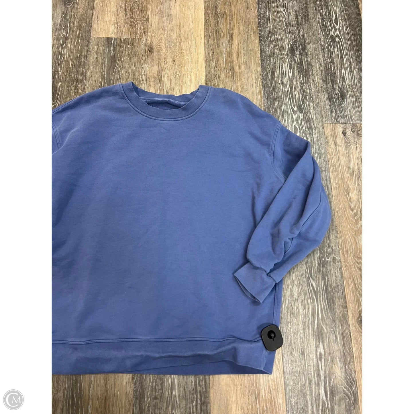 Athletic Sweatshirt Crewneck By Lululemon In Blue, Size: M
