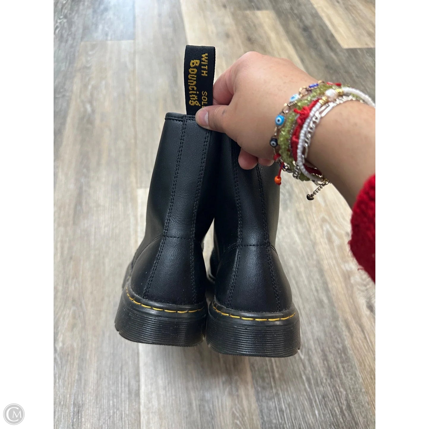 Boots Combat By Dr Martens In Black, Size: 8