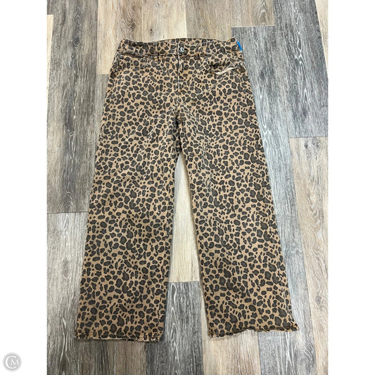 Jeans Straight By American Eagle In Animal Print, Size: 6