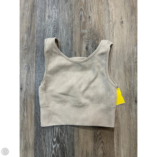 Athletic Bra By Mono B In Tan, Size: M