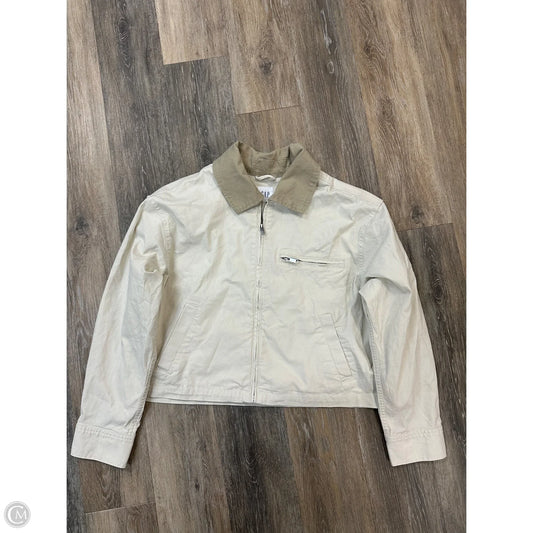 Jacket Denim By Gap In Cream, Size: L