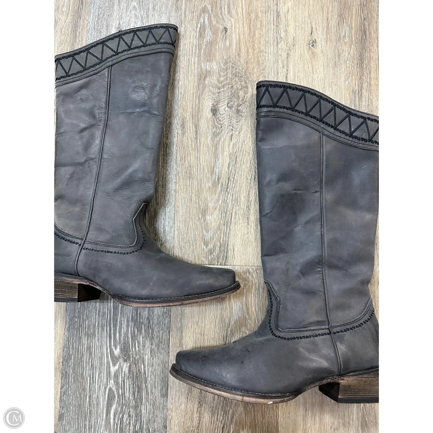 Boots Western By Roper In Grey, Size: 7.5