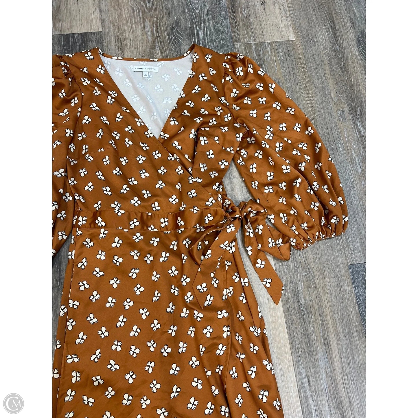 Dress Party Long By Express In Orange, Size: S