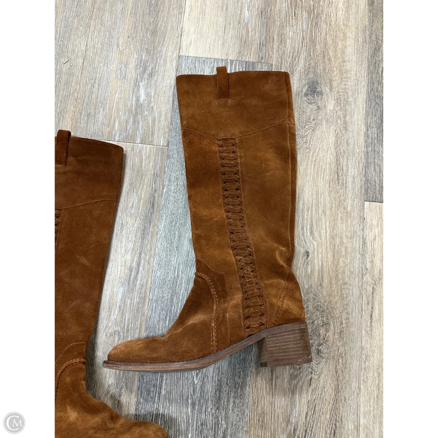 Boots Mid-calf Flats By Cmc In Brown, Size: 7.5