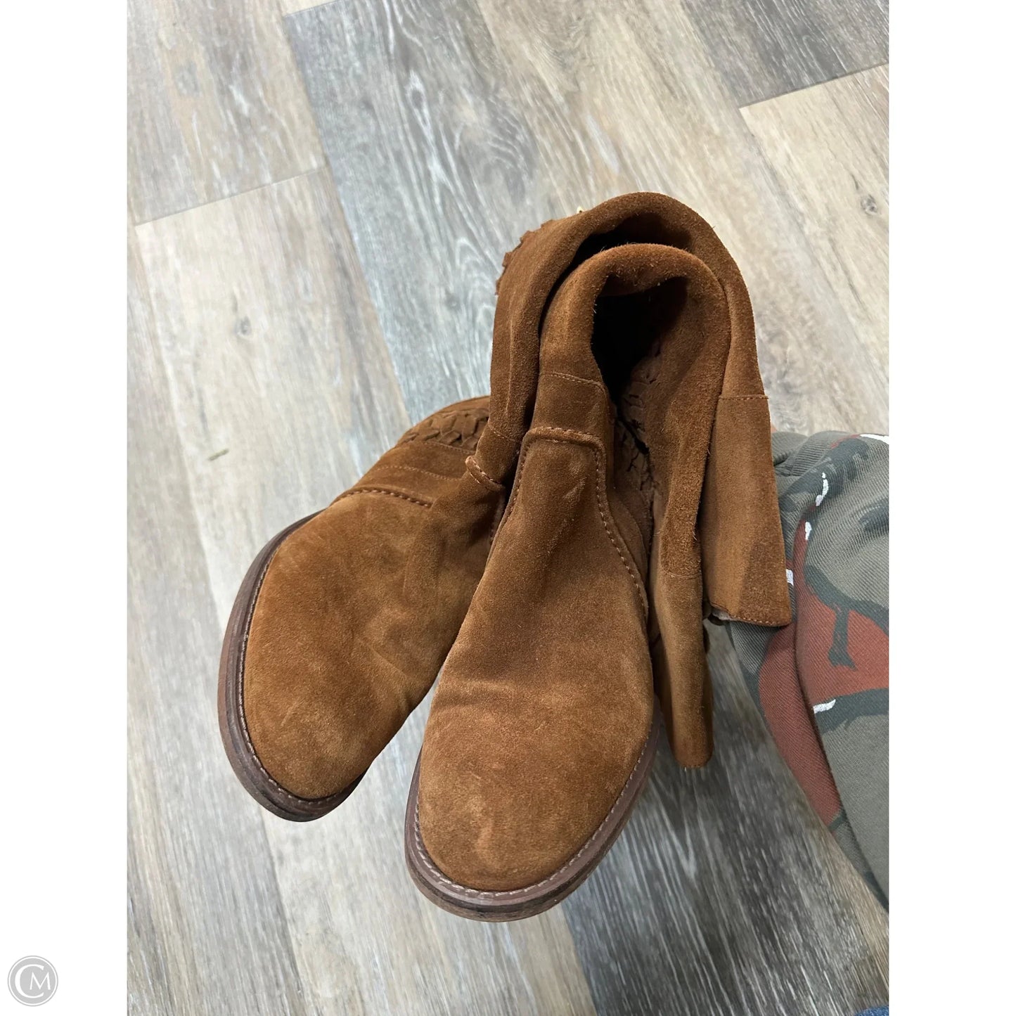 Boots Mid-calf Flats By Cmc In Brown, Size: 7.5