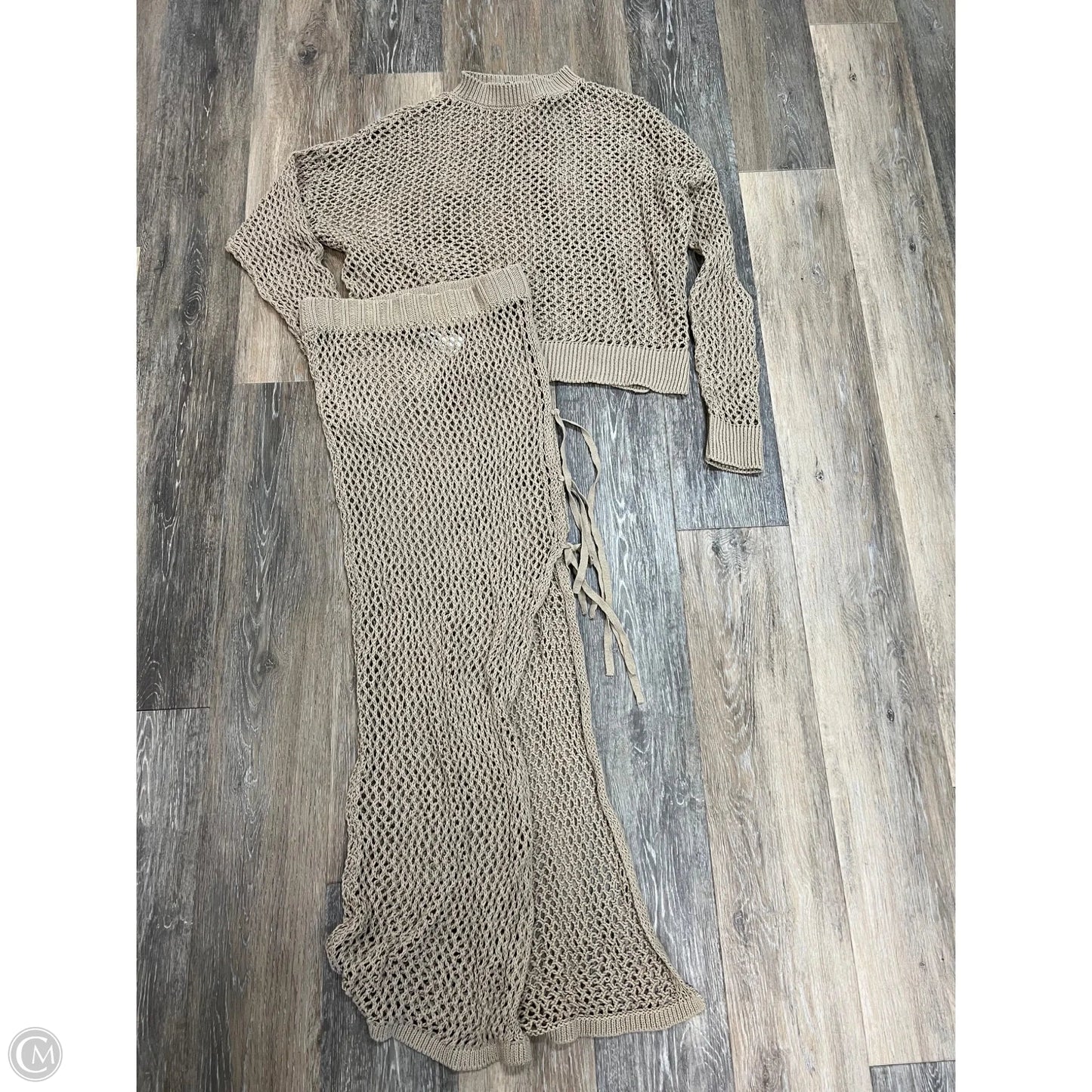-Coverup Set 2pc By Beach Riot In Brown, Size: M