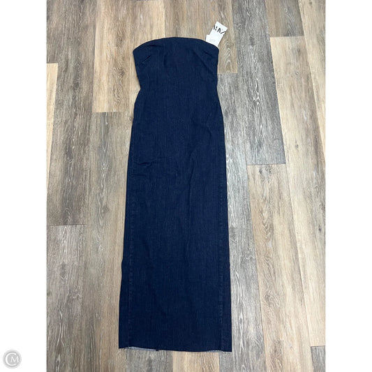 -Dress Casual Maxi By Zara In Blue Denim, Size: M
