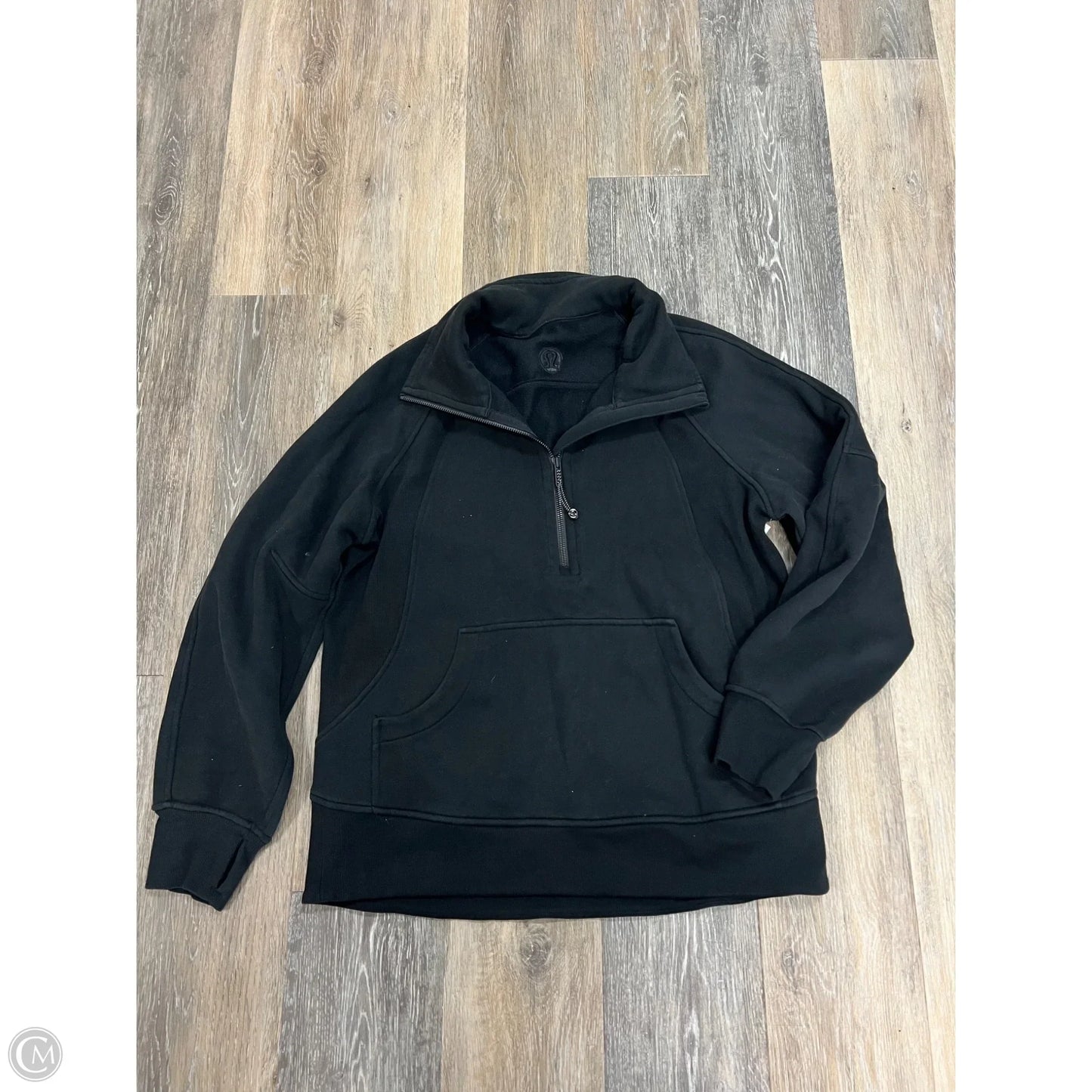 Athletic Sweatshirt Crewneck By Lululemon In Black, Size: Xs