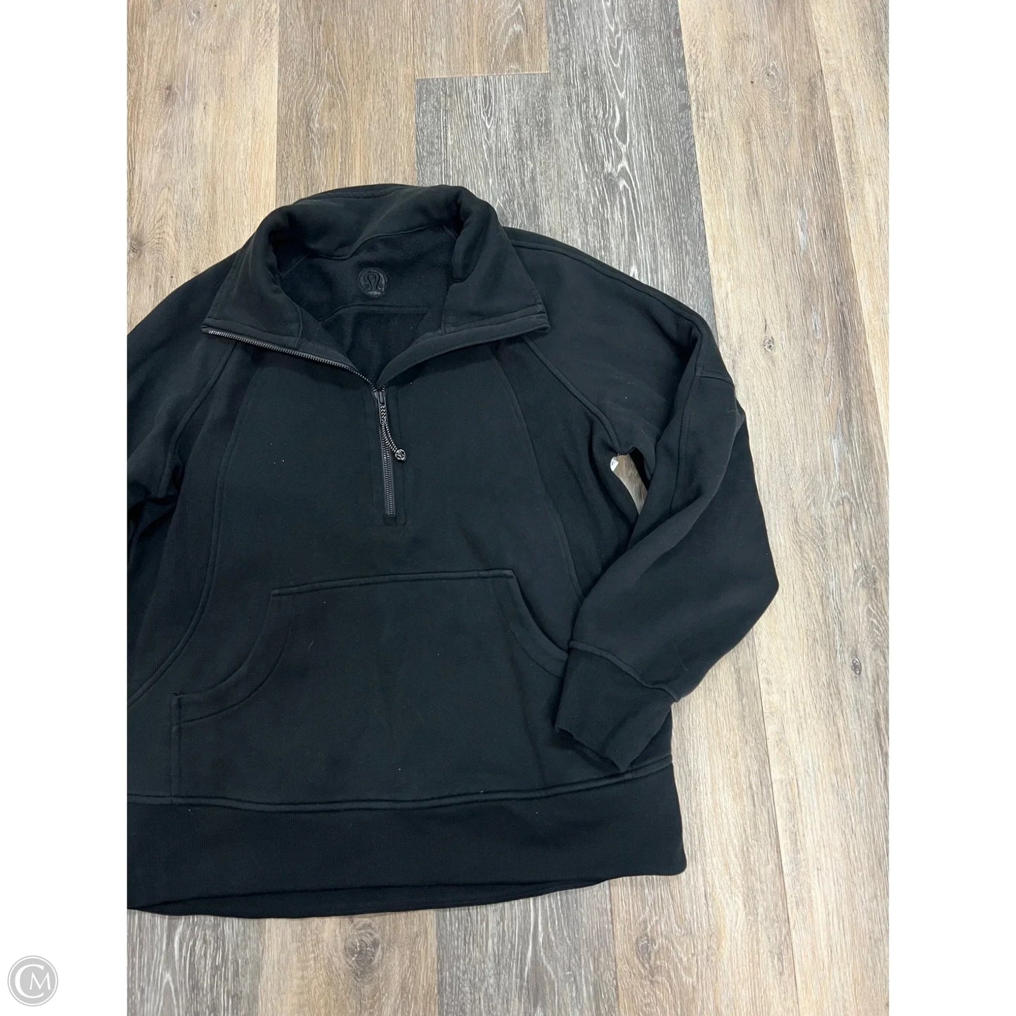 Athletic Sweatshirt Crewneck By Lululemon In Black, Size: Xs
