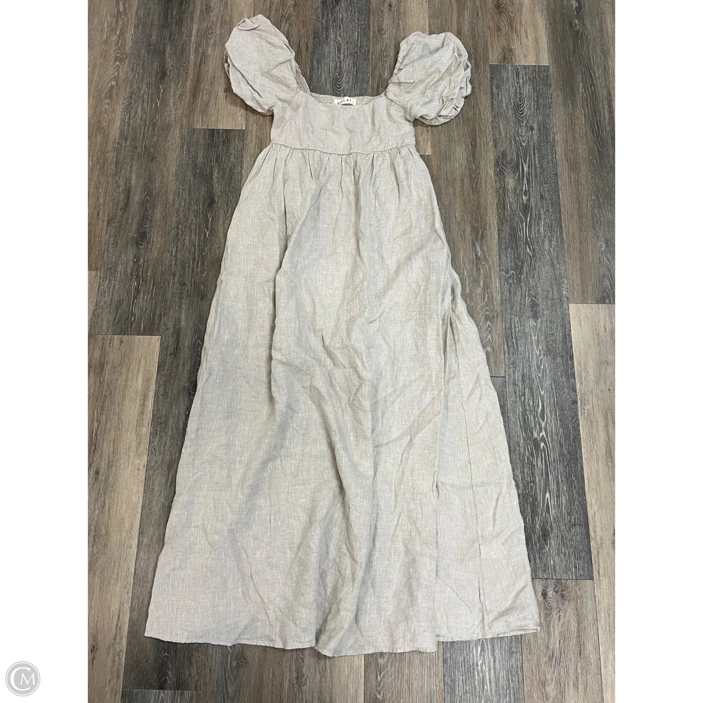 Dress Casual Maxi By SOLAI In Tan, Size: S