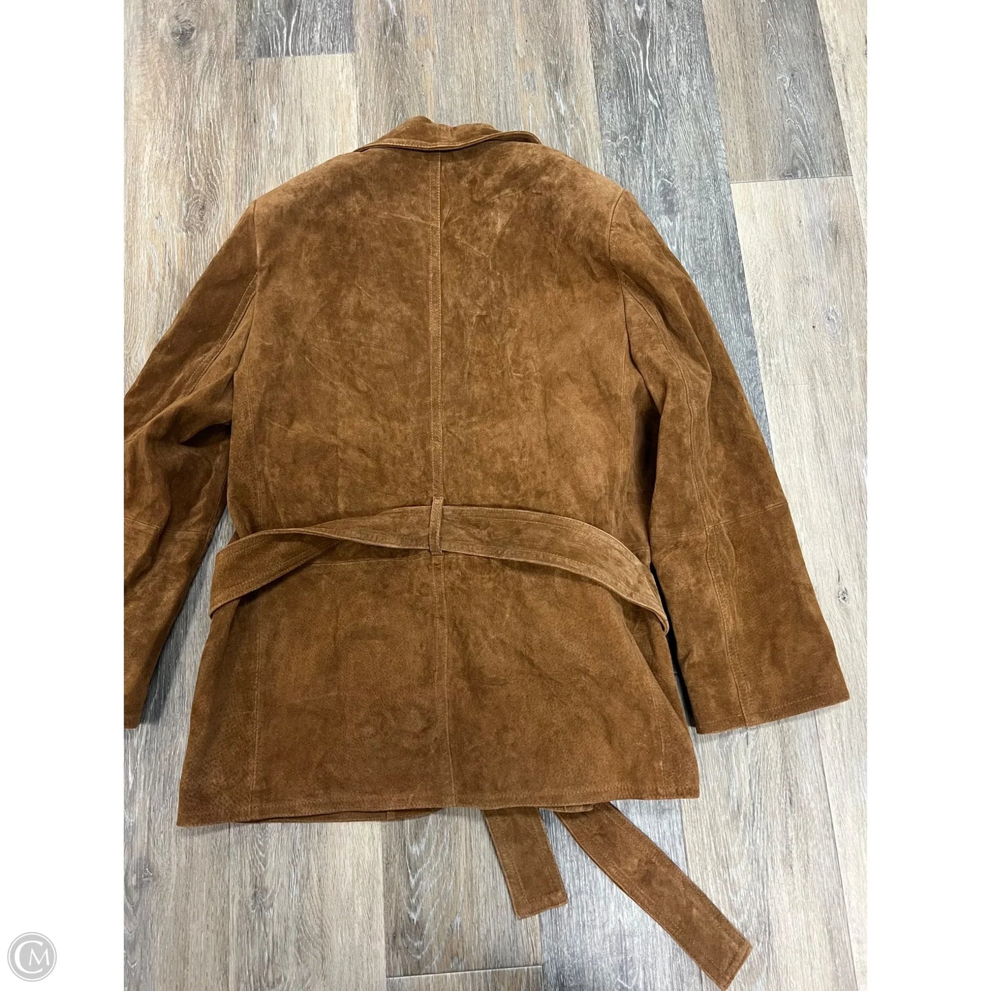 Jacket Leather By Zara In Brown, Size: Xs
