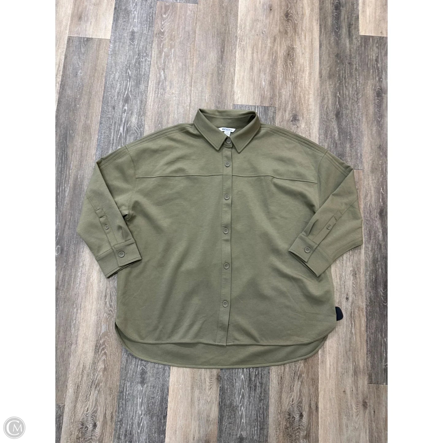 Jacket Shirt By Athleta In Green, Size: Xl