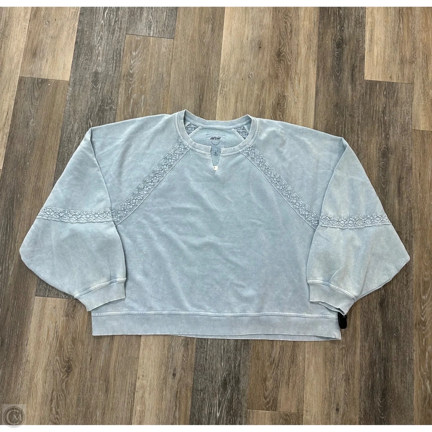Sweatshirt Crewneck By Aerie In Blue, Size: Xxl