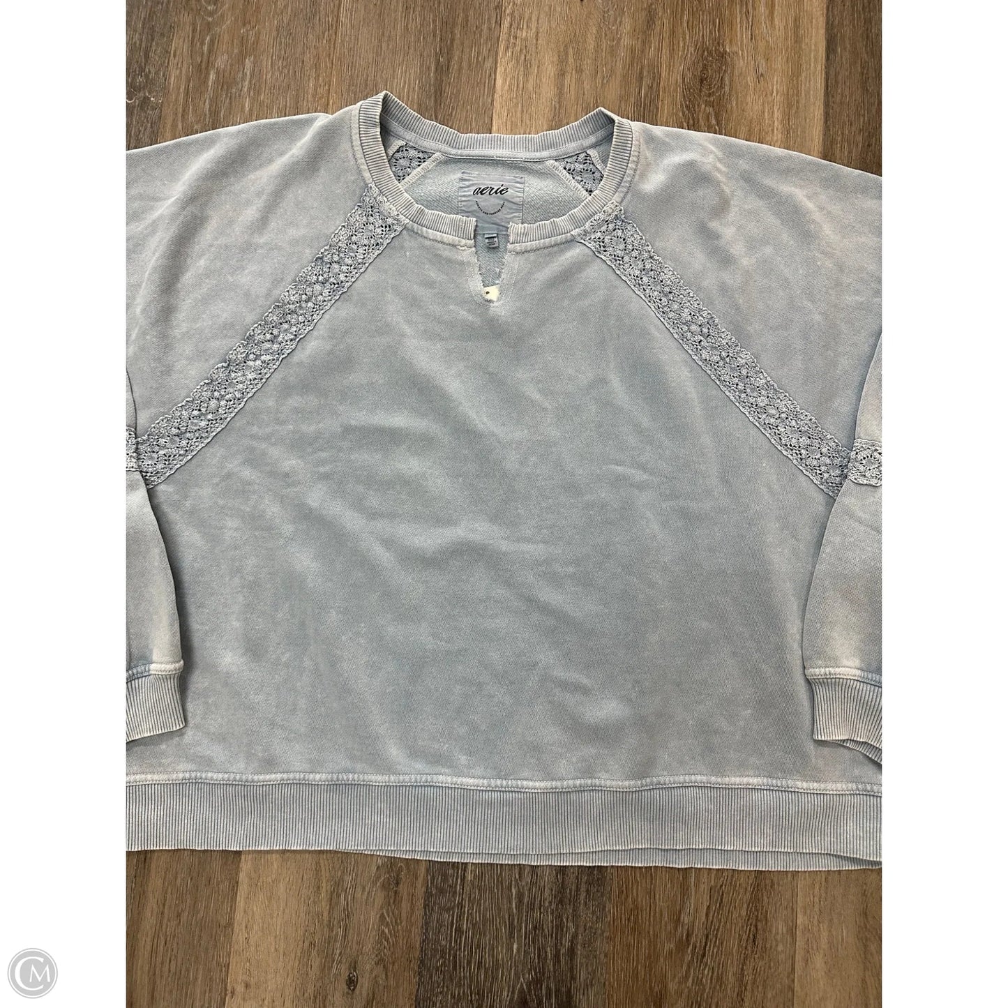 Sweatshirt Crewneck By Aerie In Blue, Size: Xxl