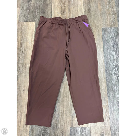 Athletic Pants By Lululemon In Mauve, Size: 14