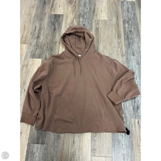 Athletic Sweatshirt Hoodie By Athleta In Brown, Size: 2x