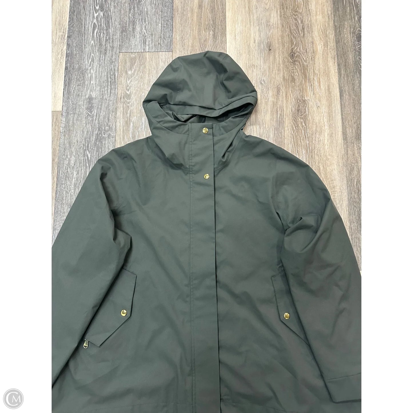Coat Raincoat By Athleta In Green, Size: 1x